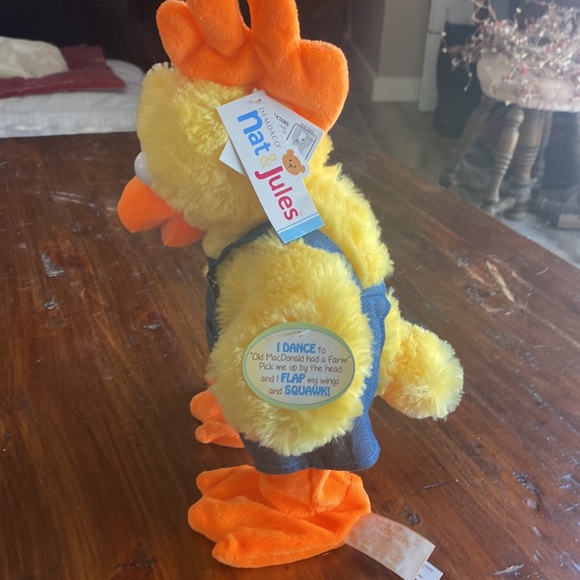 Nat and Jules cluck rooster plush toy motion moving and sound NWT 11 in tall - Picture 2 of 10